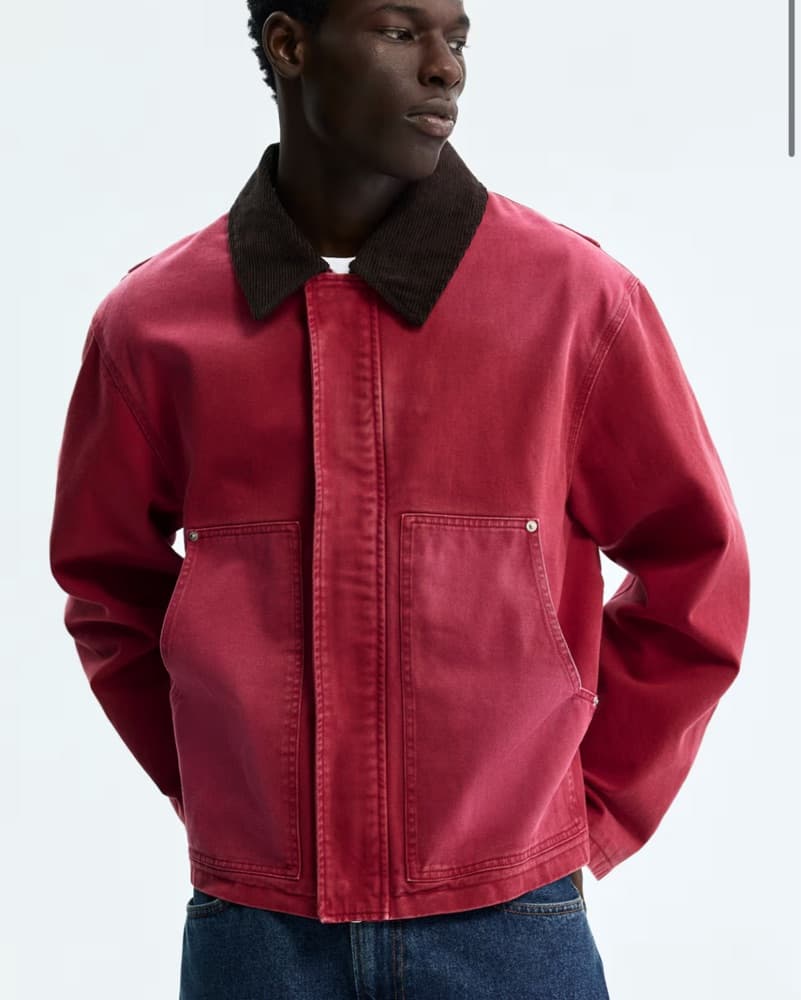 Red Chore Jacket - Image 3