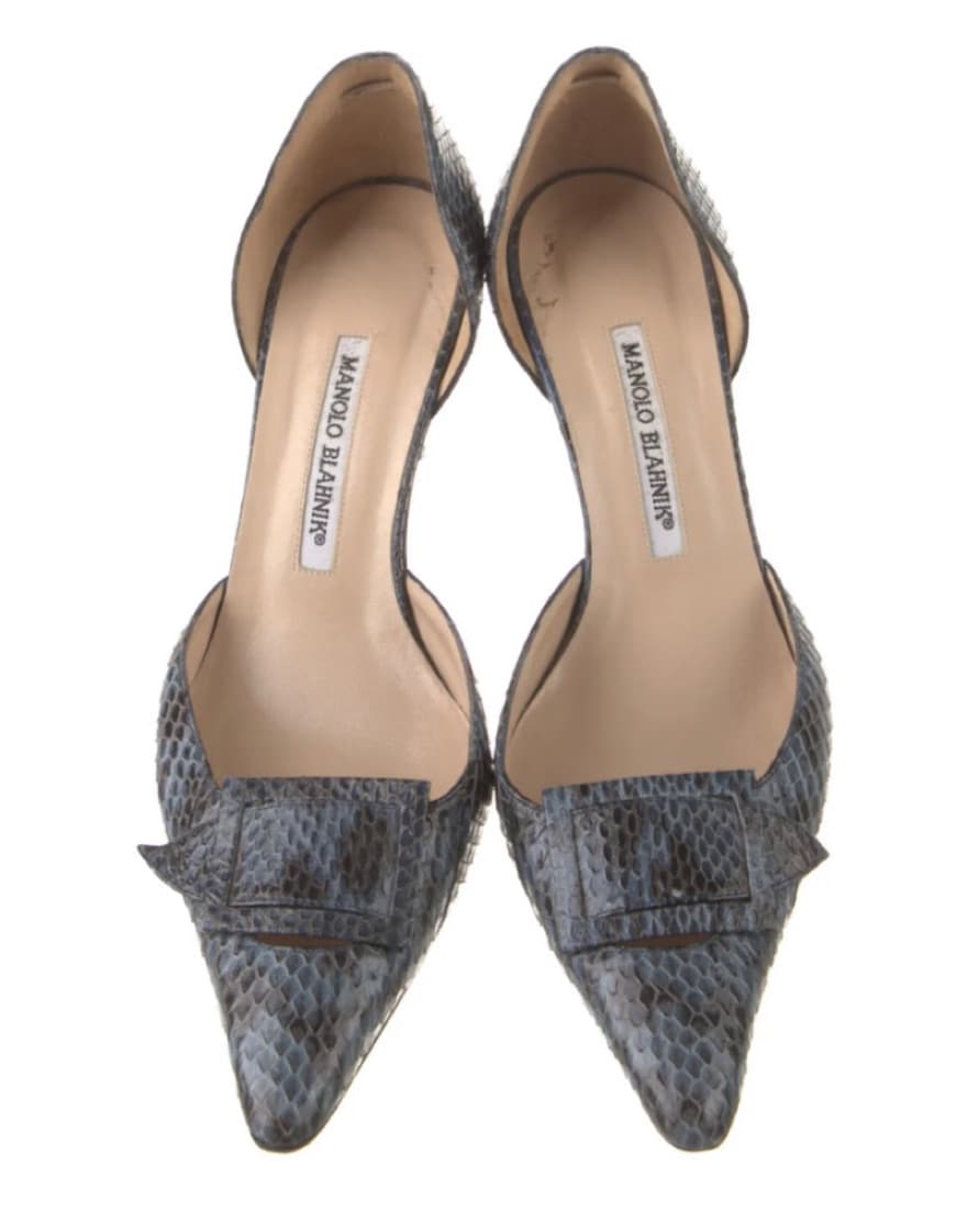 Manolo Snakeskin Heels  - Image 2