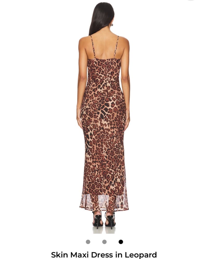 Skin Maxi Dress in Leopard - Image 3