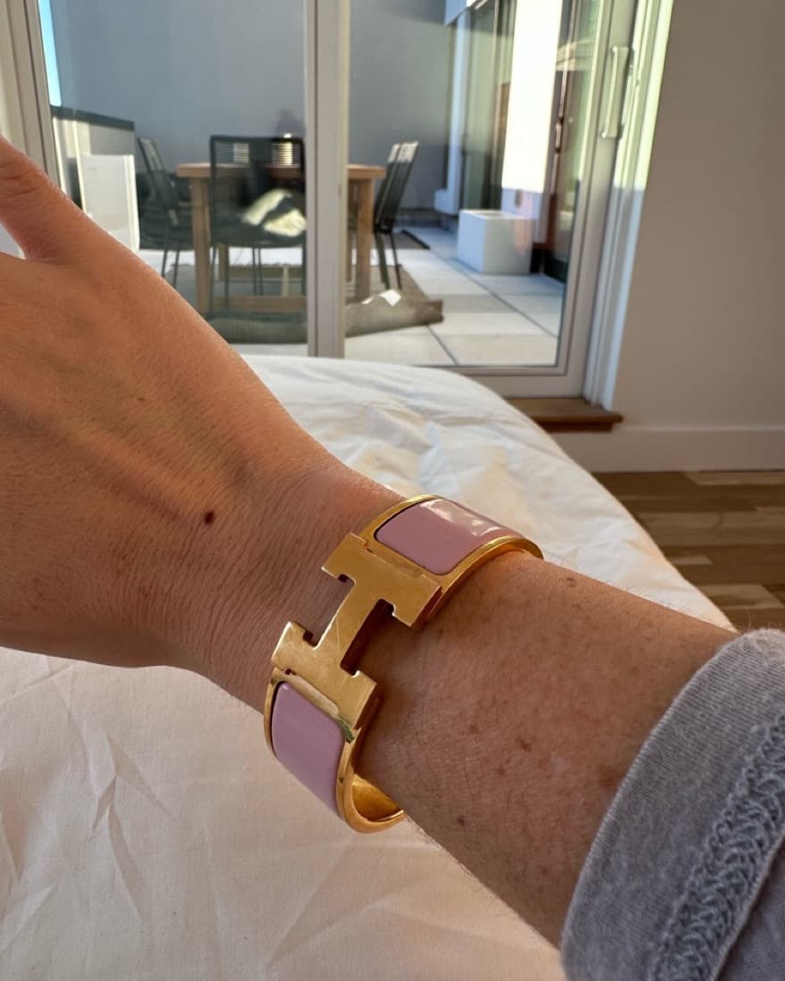 Hermes Clic Clac H Bracelet In Pink - Image 5