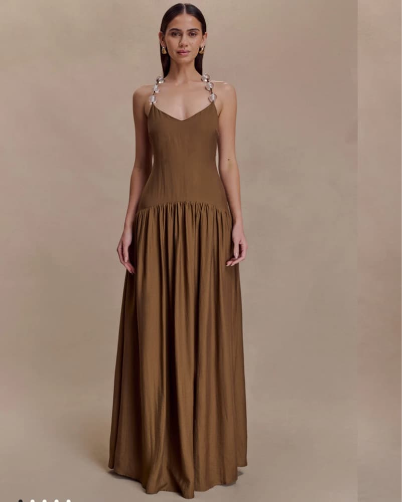 Darling Linen Maxi Dress - Image 1