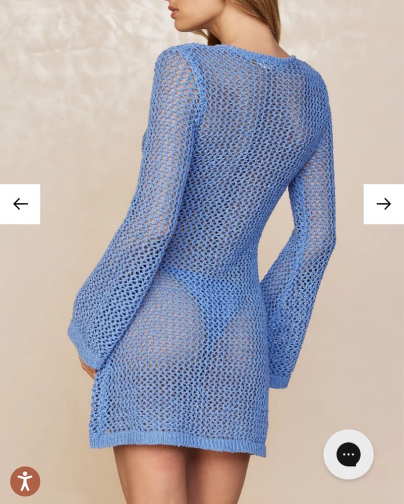 Monday Swimwear Montego Mini Dress Azure - Image 2