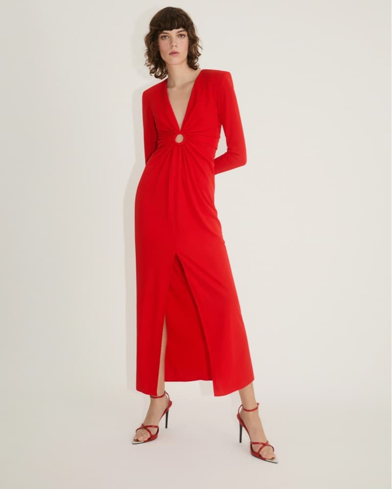 Striking Red Maxi Dress - Image 2
