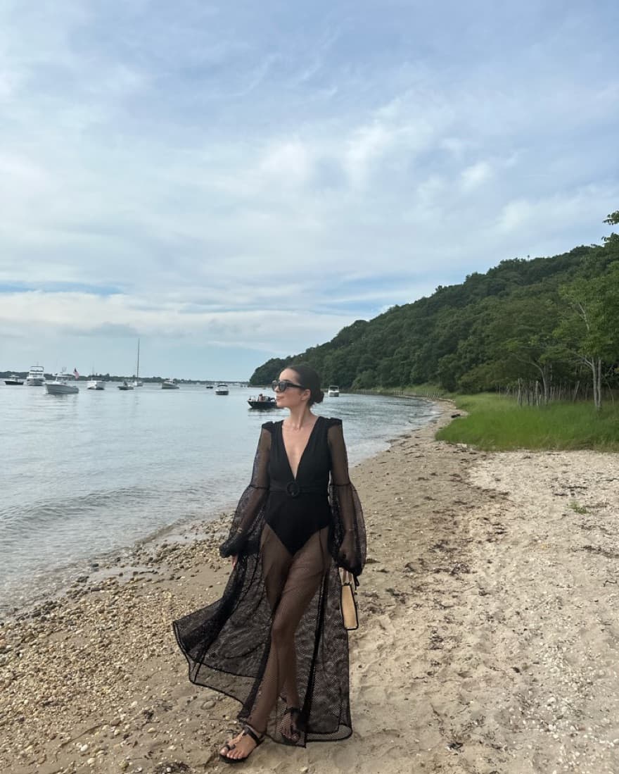 $750 PatBo Black Beach Dress - Image 4