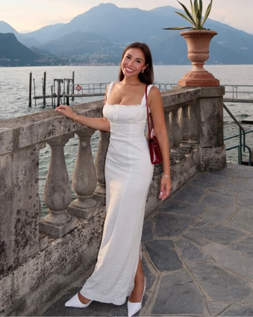 Petite Helsa White Eyelet Maxi Dress - Image 1