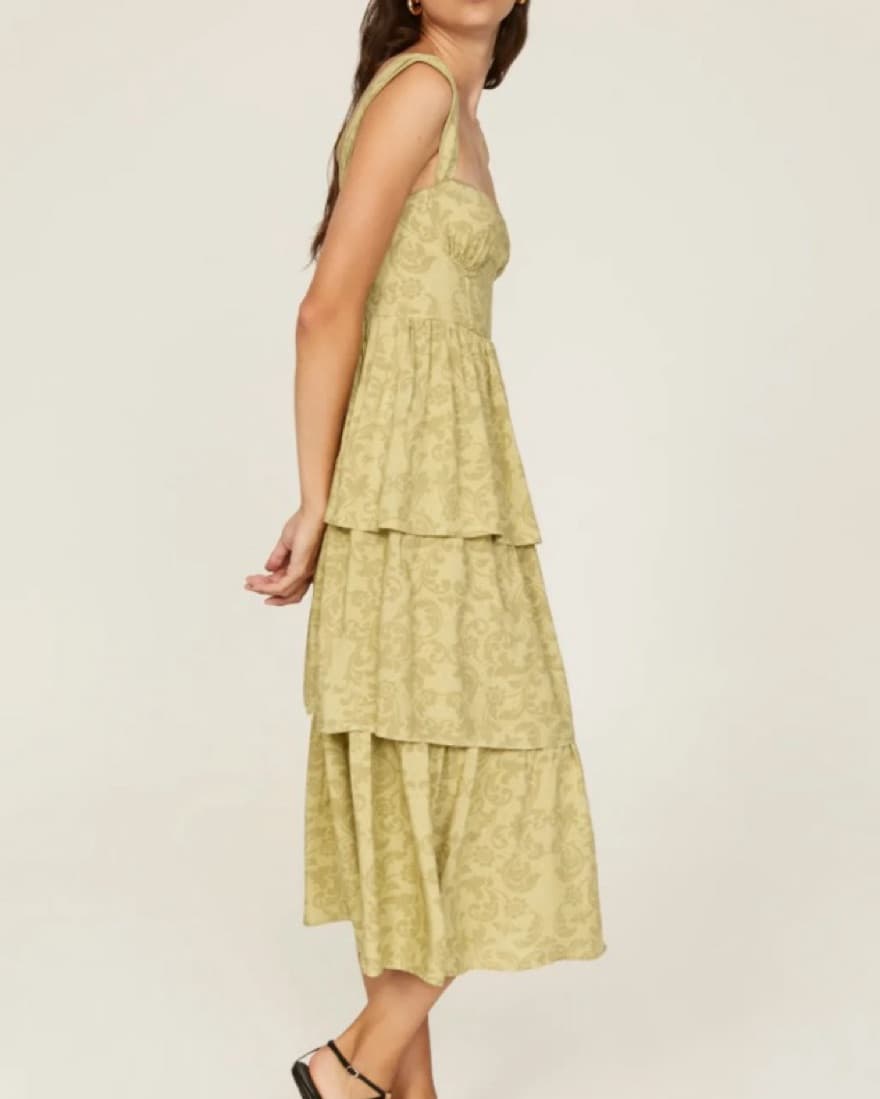 WeWoreWhat Yellow Floral Corset Dress - Image 3