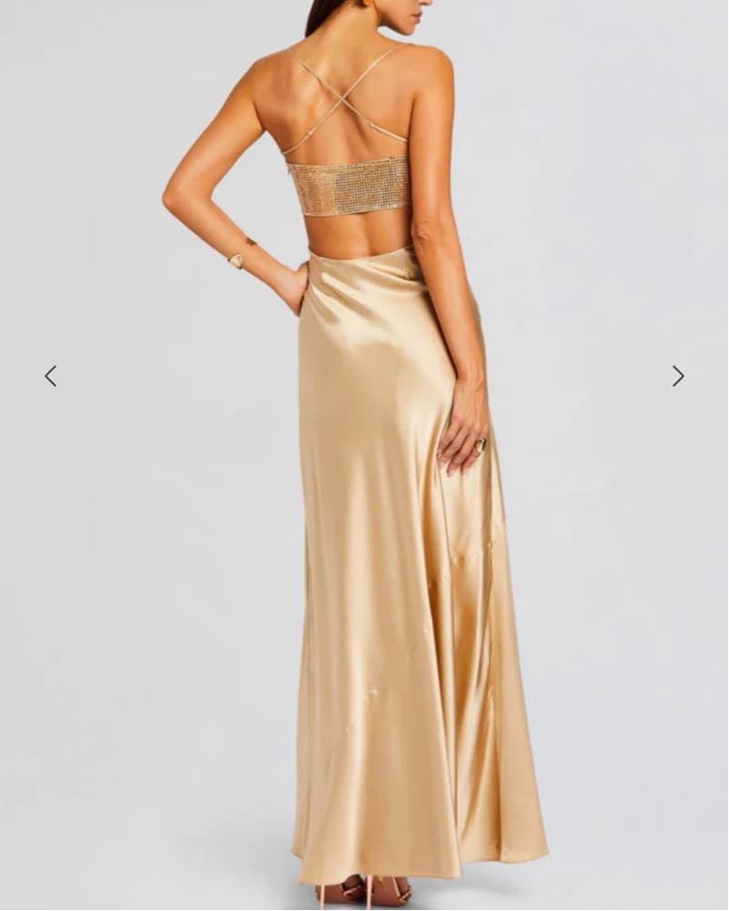 Retrofete Emery Embellished Silk Dress - Image 3