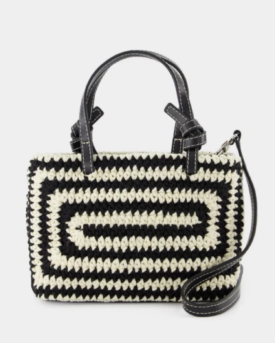 STAUD Crochet Ria Bag In Swirl - Image 1