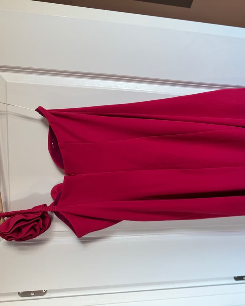 Wolf Gang Flores Midi Dress Pink - Image 4