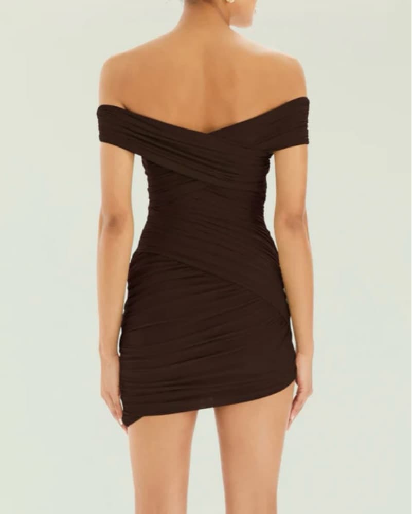 SEROYA brown mini dress  - Image 2