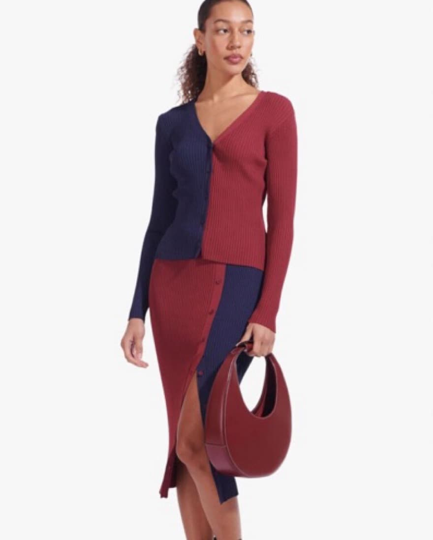 Staud Moon Bag Red - Image 3