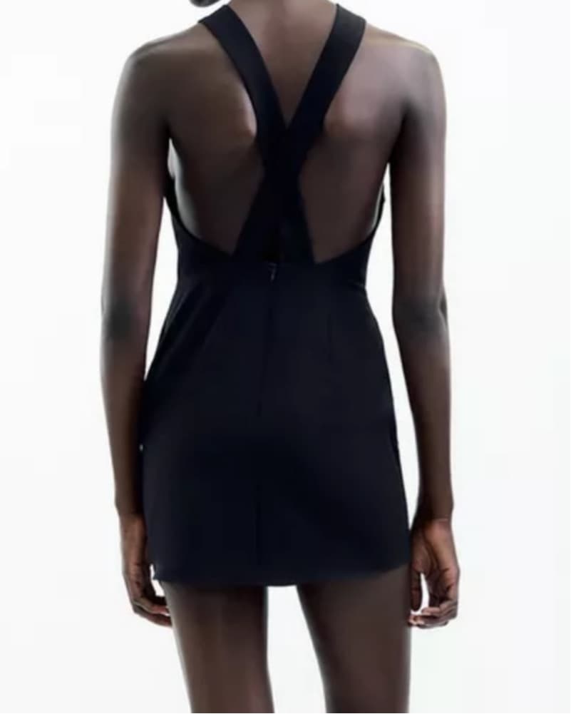 Black Mini Dress Zara - Image 2
