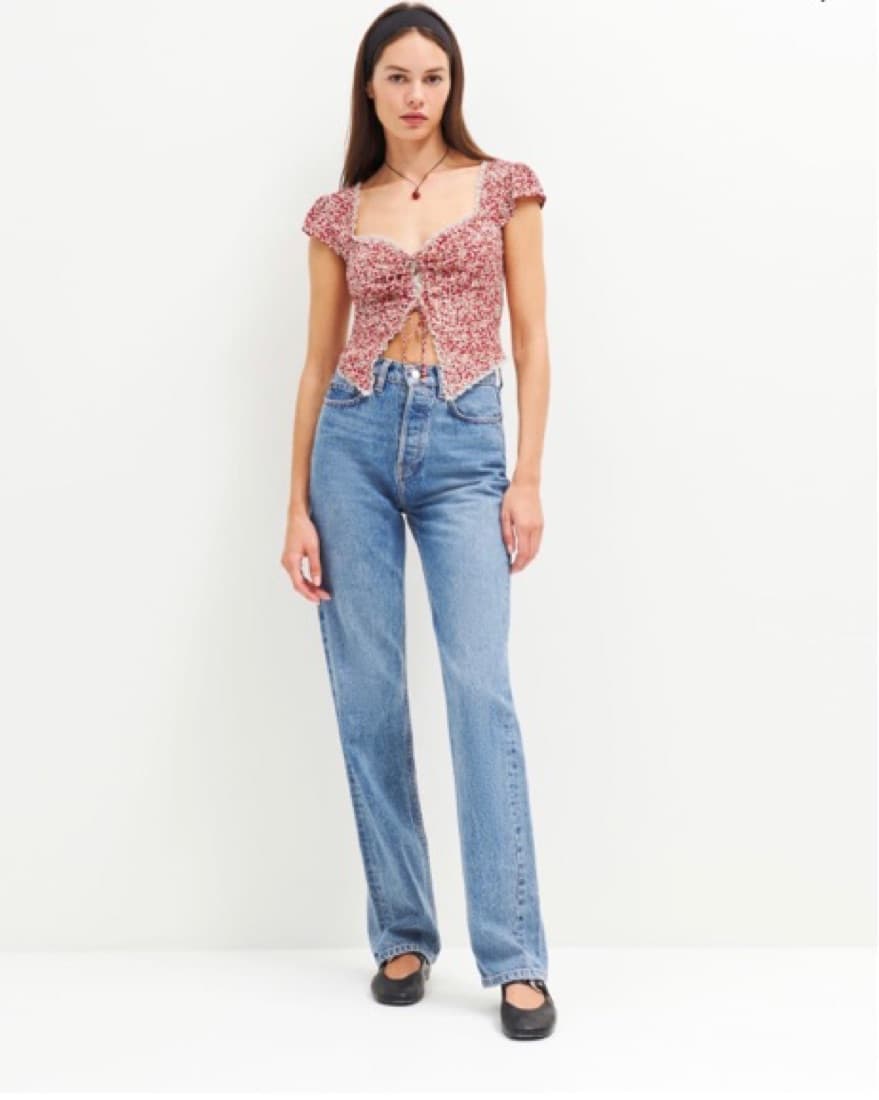 Reformation Safia Top Sz 6 - Image 6