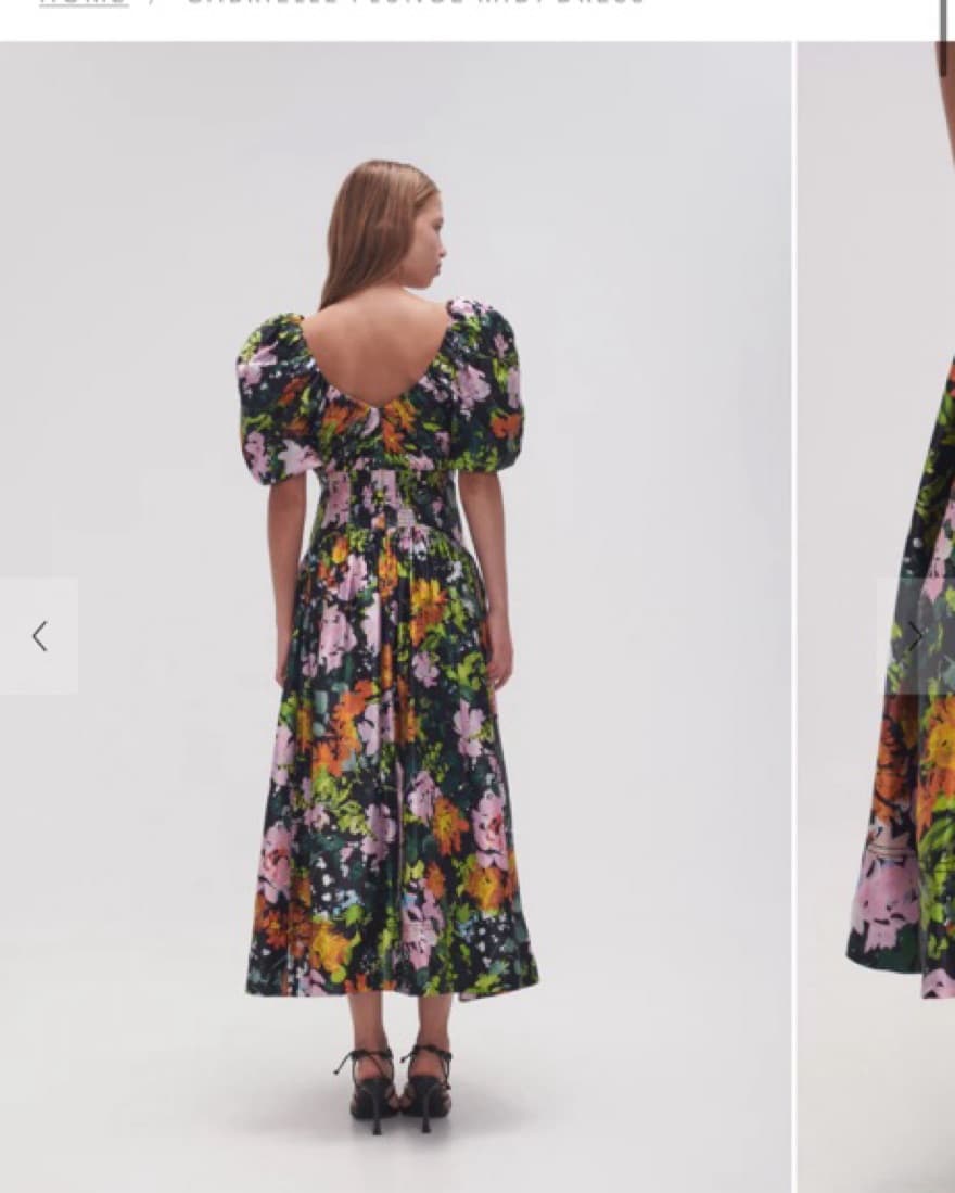 Aje Gabrielle Plunge Midi Dress - Image 5