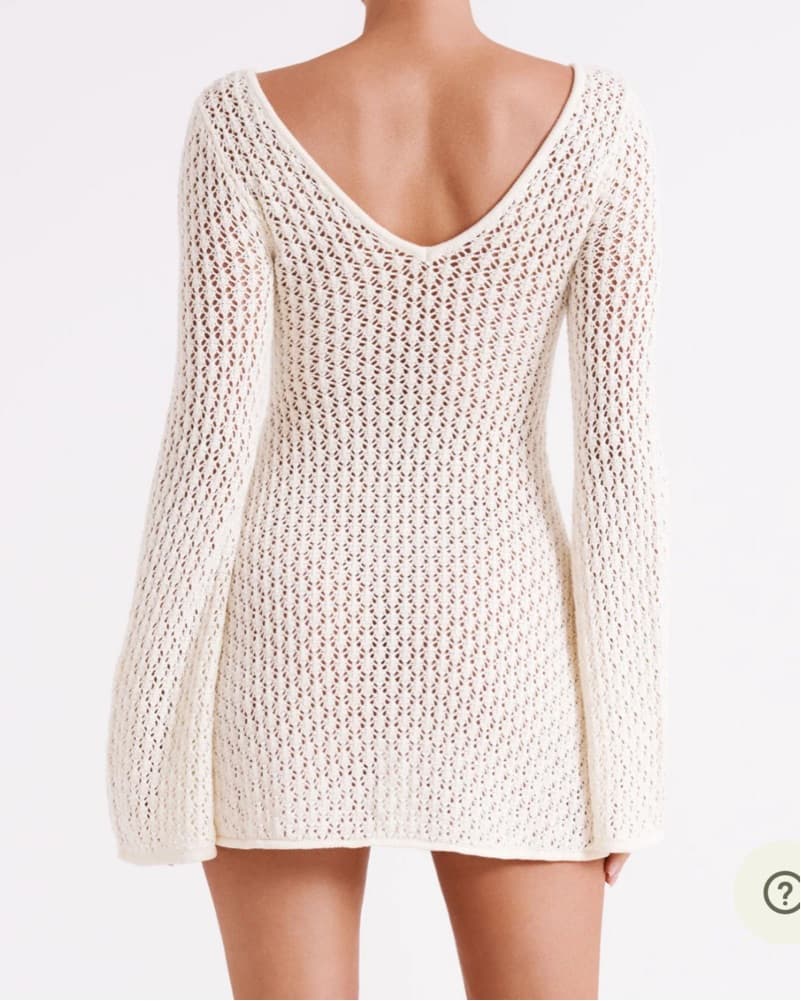 Meshki White Beach Cover Up - Image 2