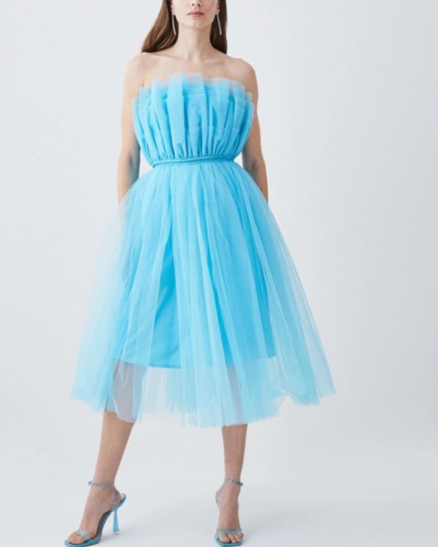 Karen Millen Tulle Blue Set  - Image 1