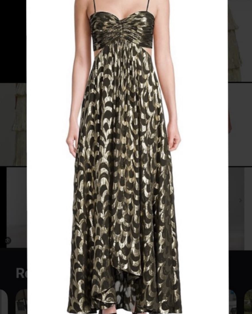 Delfi Adele Metallic Cut Out Dress - Image 1