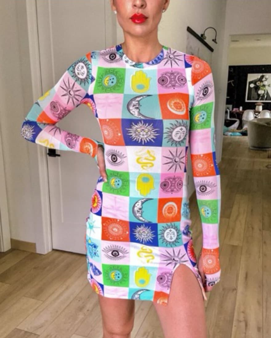 AFRM Printed Lasso Dress  - Image 1
