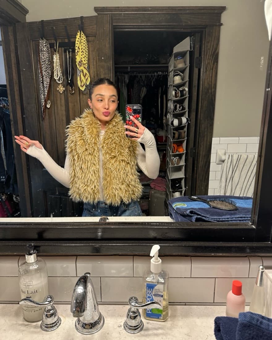 Vintage Fur Vest  - Image 2