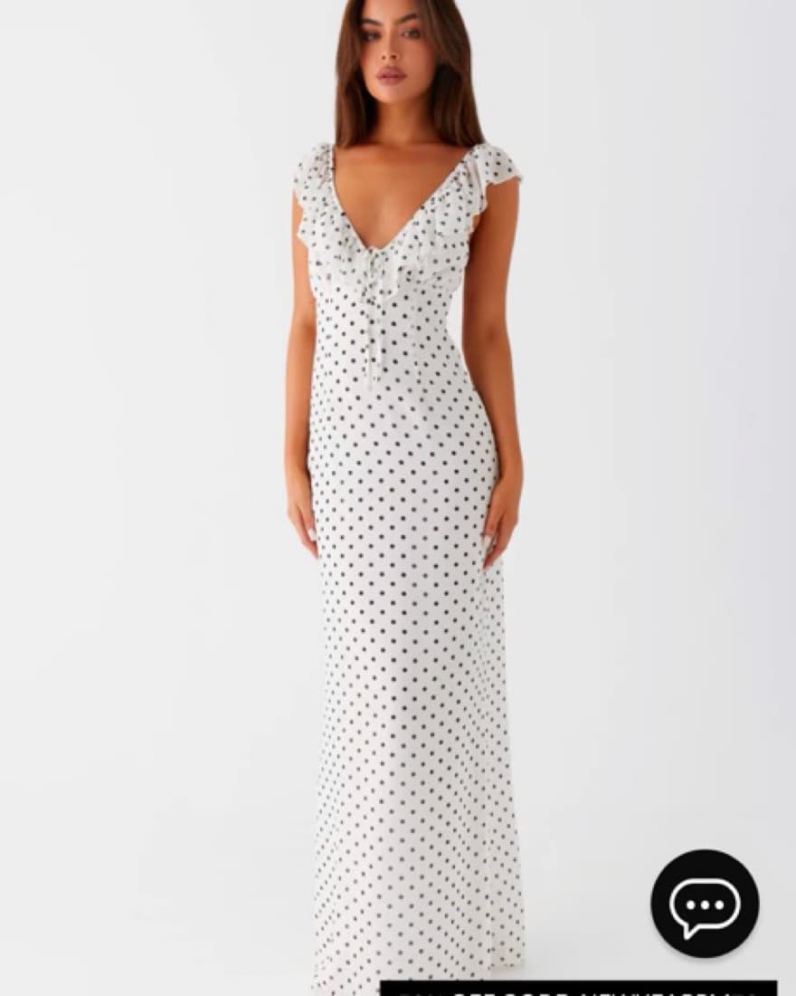 Chic Polka Dot Maxi Dress - Image 1