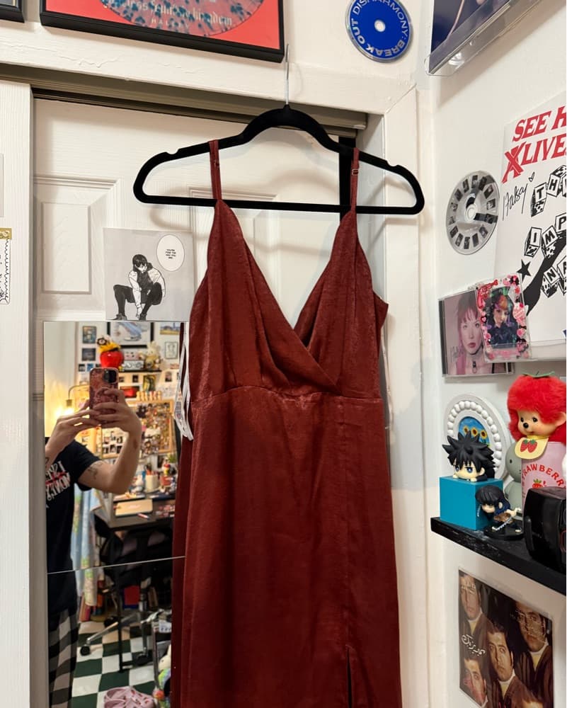 Wine Red Lulu's Formal Dress - Image 2