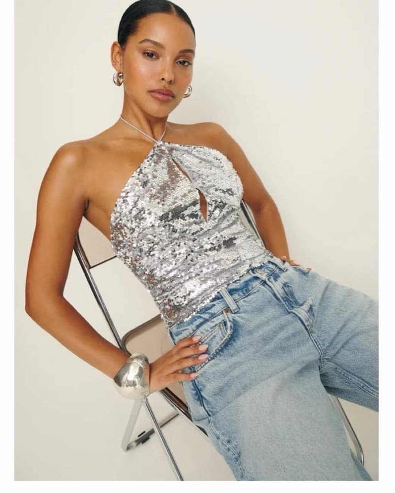 Reformation Sequin Top - Image 4