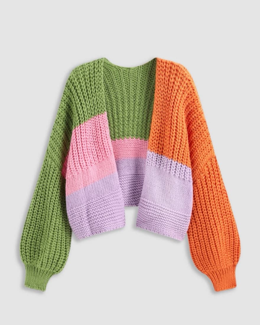 Rainbow Knit Cardigan - Image 1