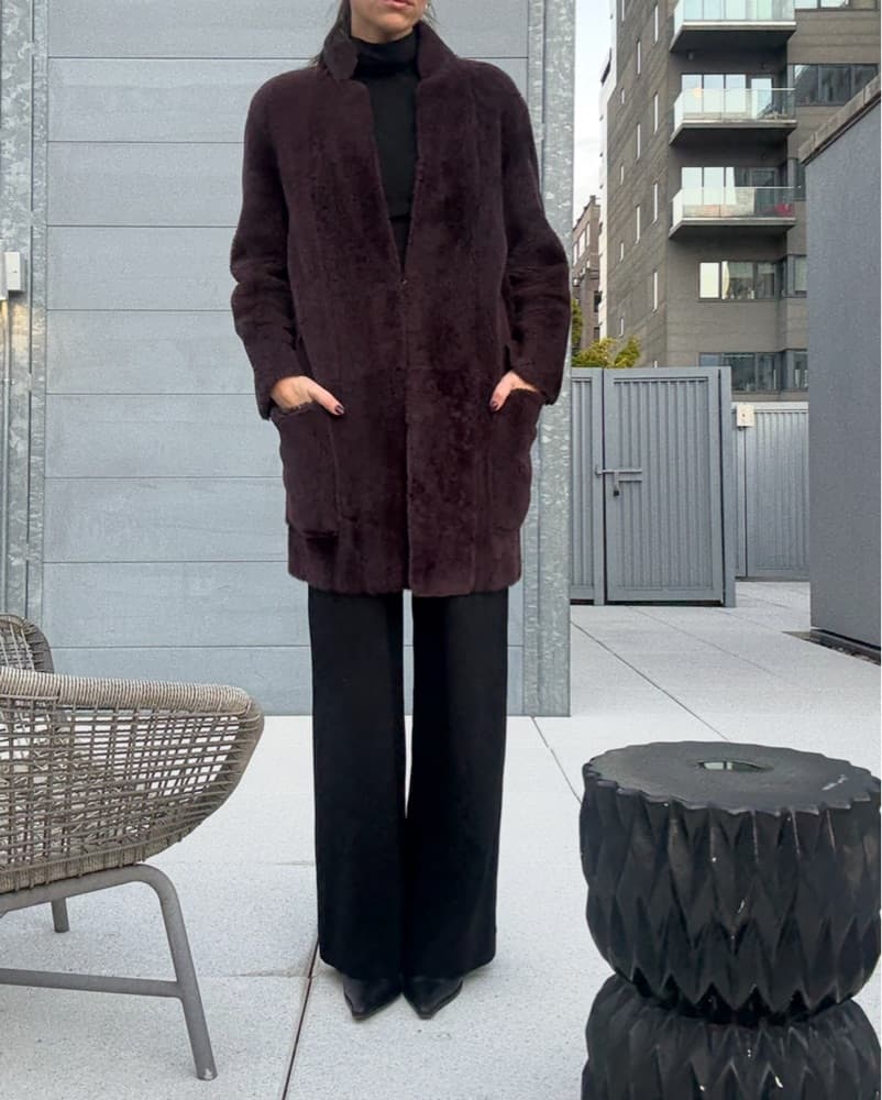 Vince Shearling Coat Size XS - Image 1