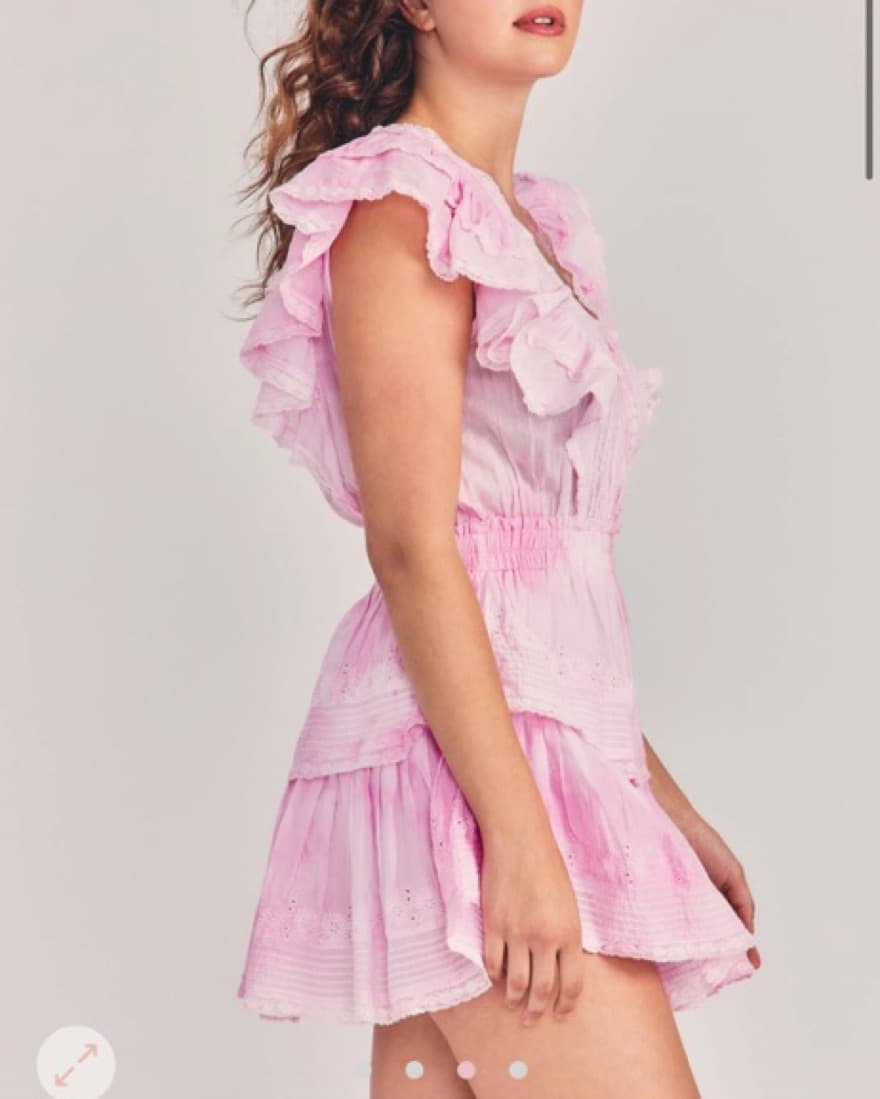Loveshack Fancy Gwen mini dress pink - Image 1