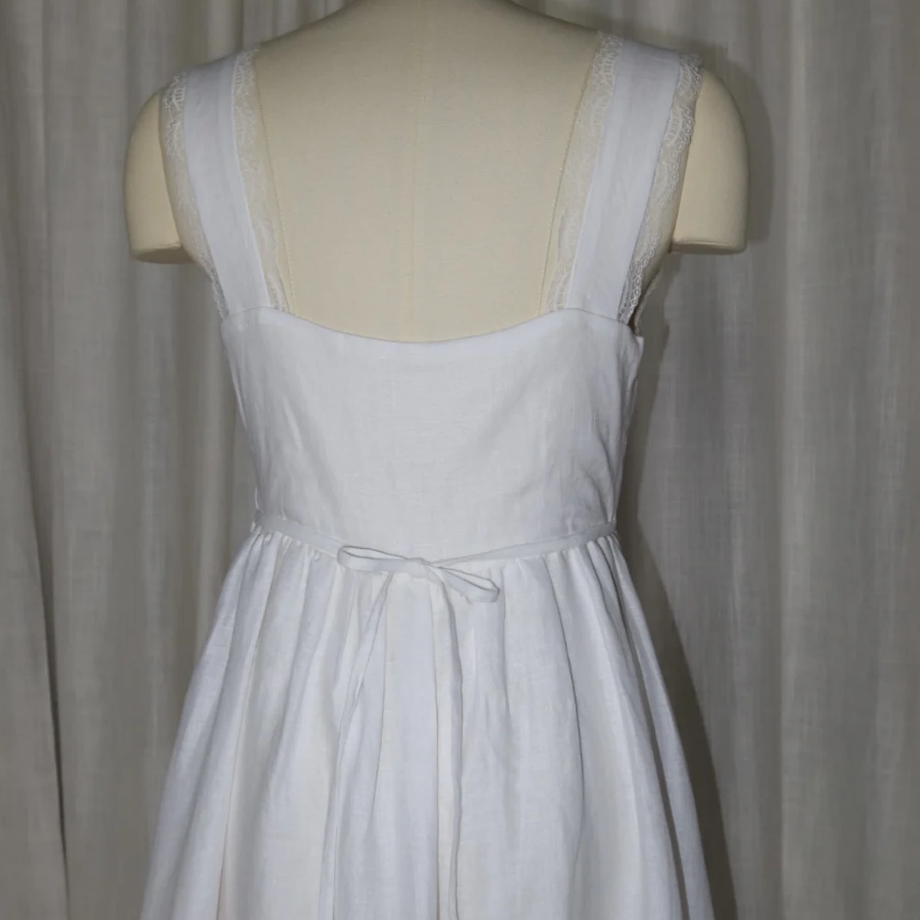Murlong Cres Cottage Core Linen Dress - Image 6