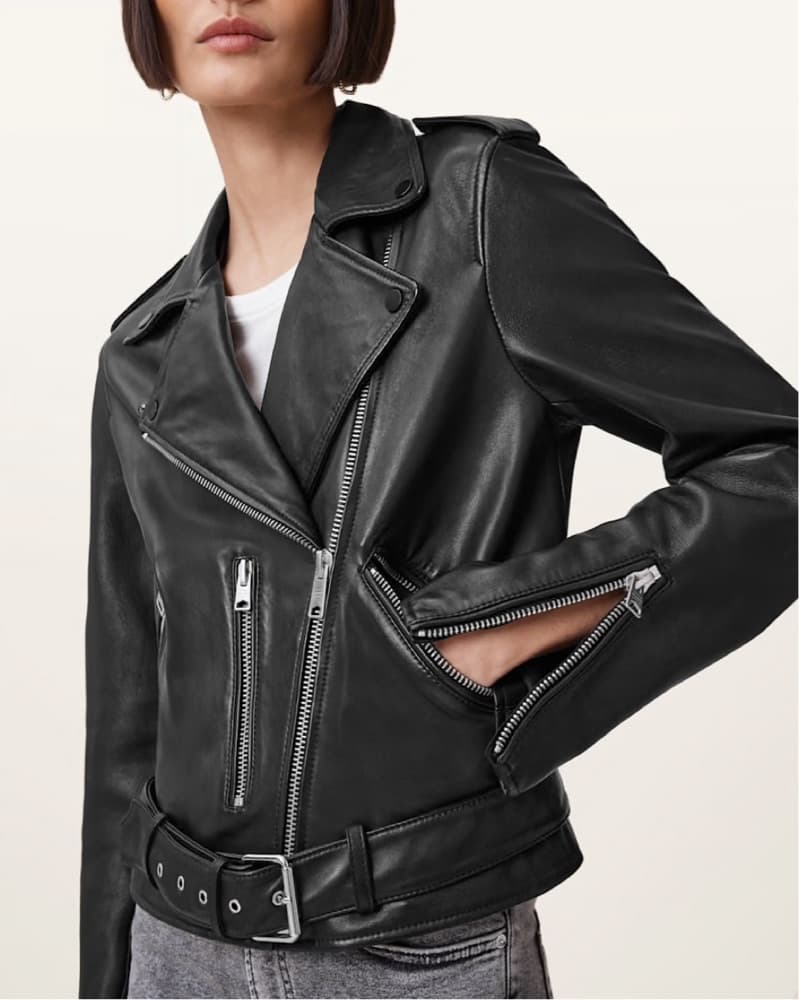 All Saints Balfern Leather Jacket - Image 2