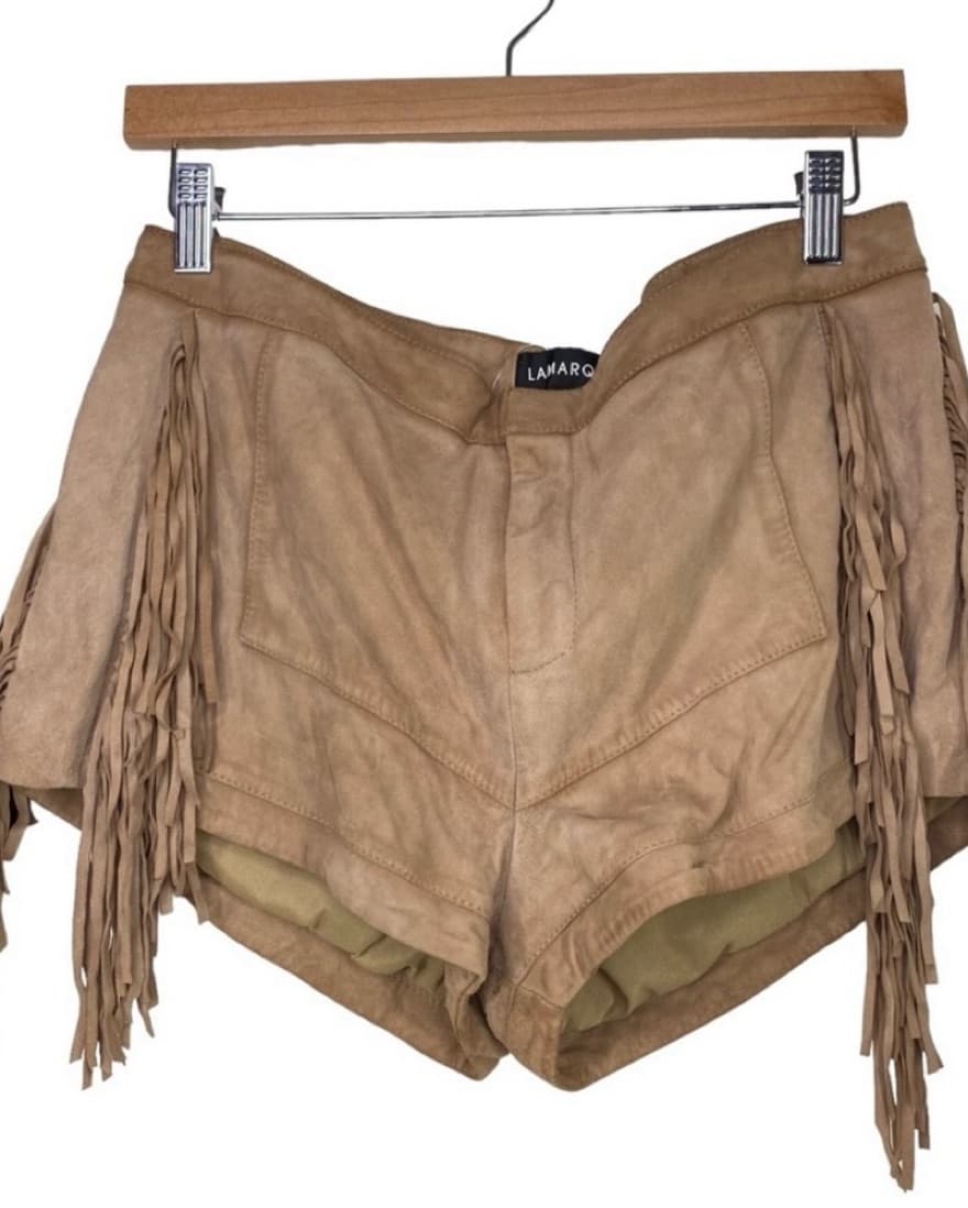 LAMARQUE Leather Suede Shorts  - Image 3