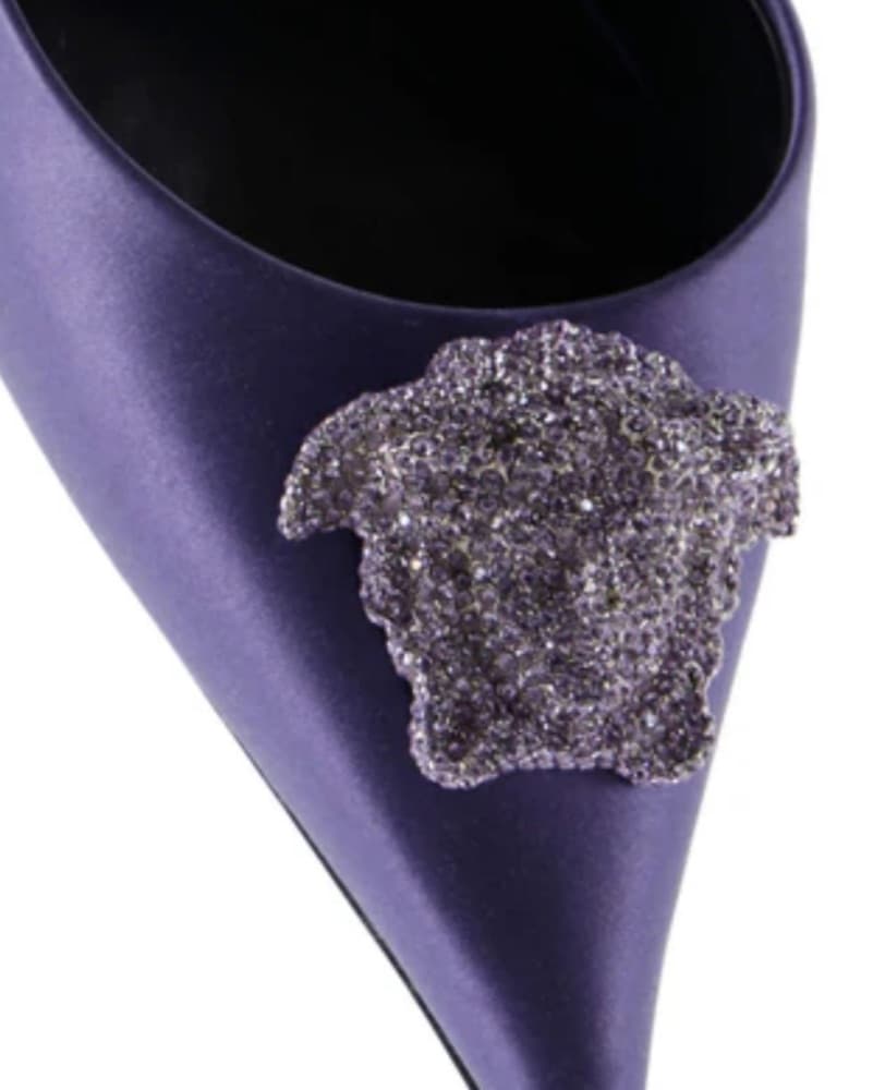 Versace Crystal Medusa Heels - Image 4