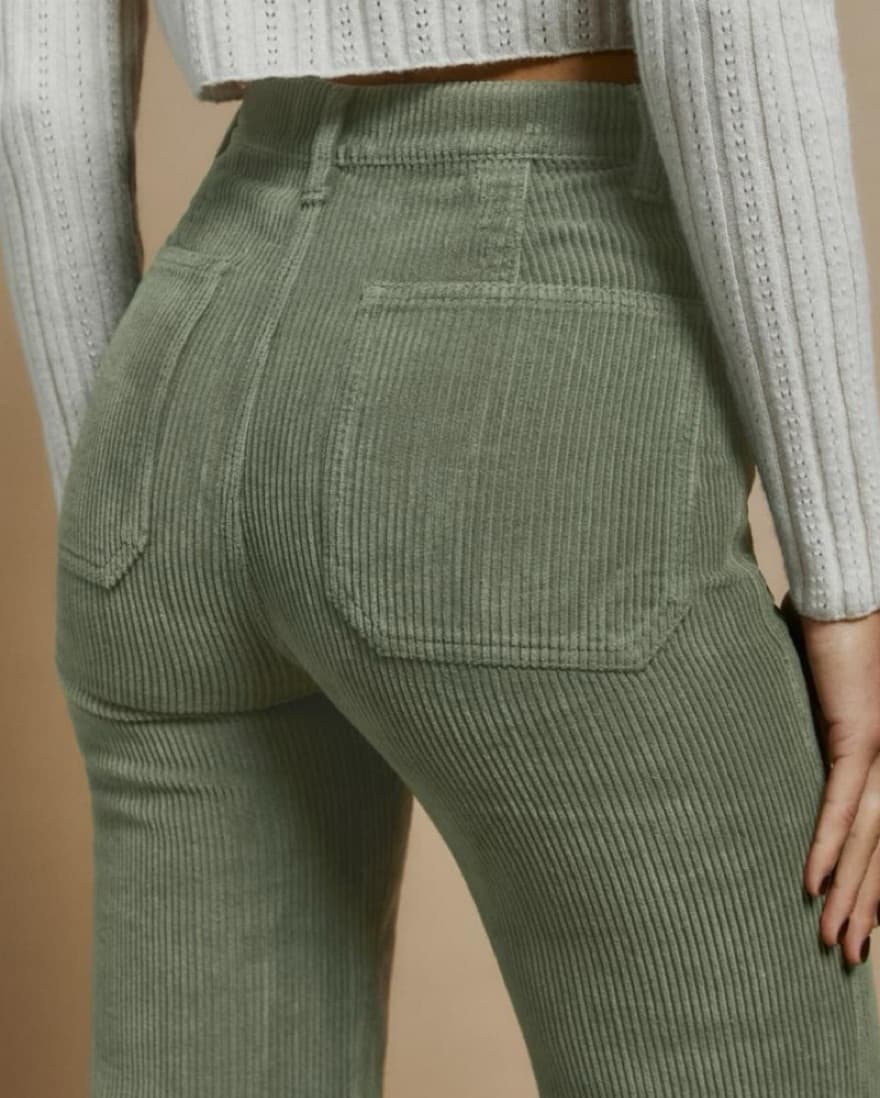 Green Reformation Alyssa Corduroy Pants - Image 4