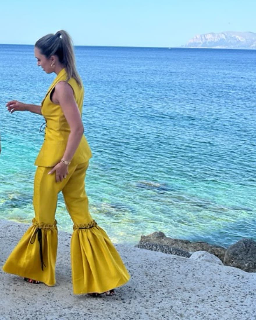   Jovana Louis Vintage Runway Pantsuit  - Image 3