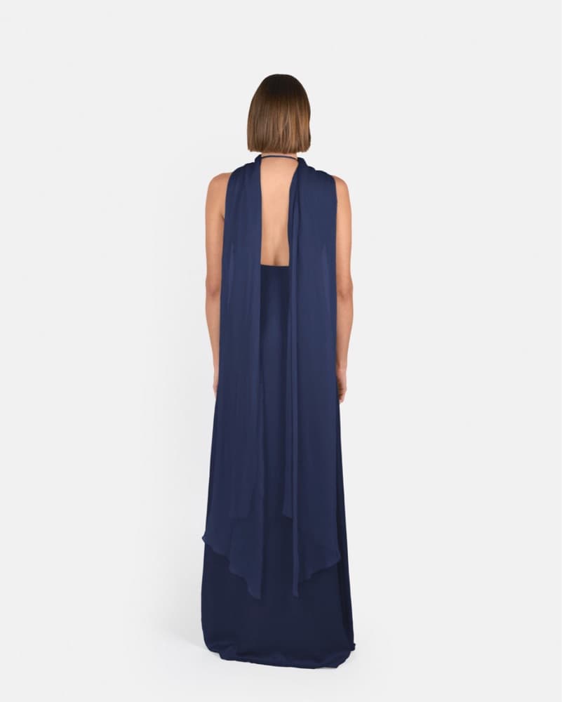 Cris serra Gala Dress In Azul  - Image 2