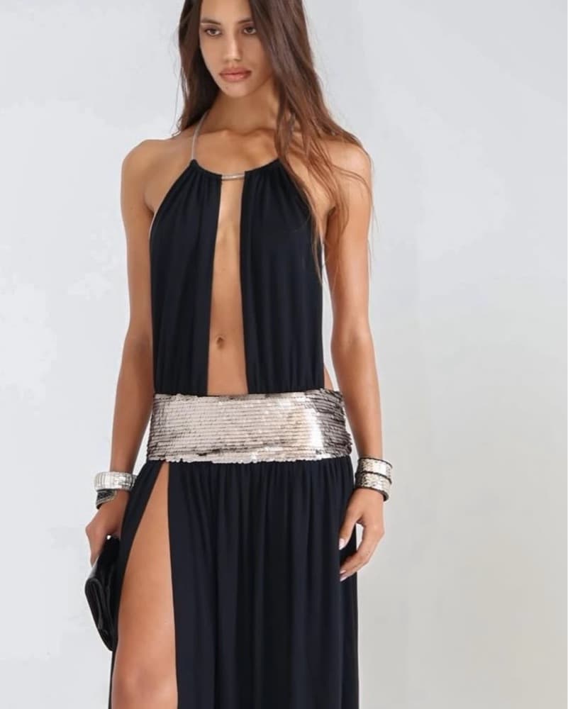 Jaded London Backless Sequin Maxi Dress  - Image 1
