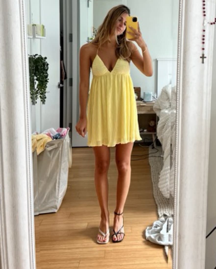 Darcy Halter Yellow Dress - Image 3