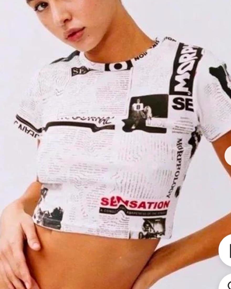 With Jean Cropped Tee - Image 1