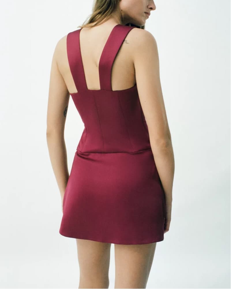 Zara Satin Mini Dress - Image 3
