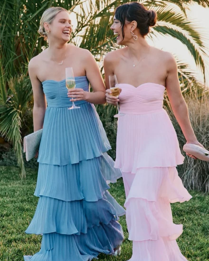 Light Pink Maxi Dress - Wedding Guest - Image 2