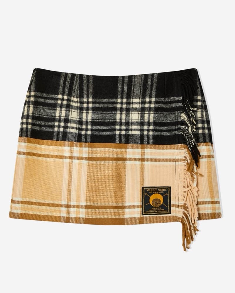 Marine Serre Plaid Mini Skirt   - Image 1