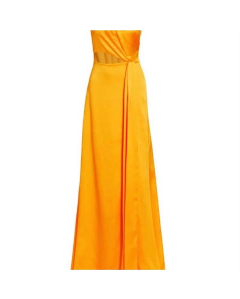 Monique Lhuillier Marigold Satin Gown - Image 2