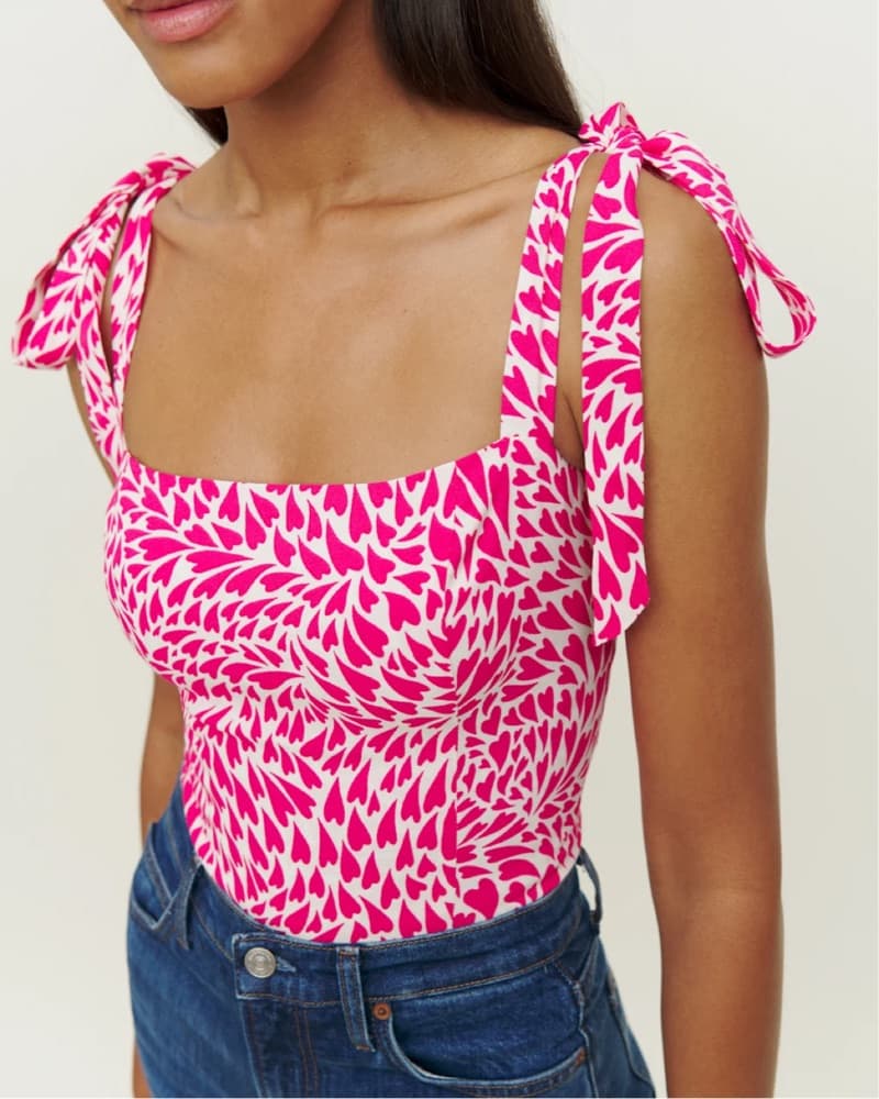 Reformation Ellora Top in Amore - Image 2