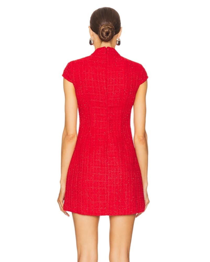 Natasha Dress In Red - Image 2