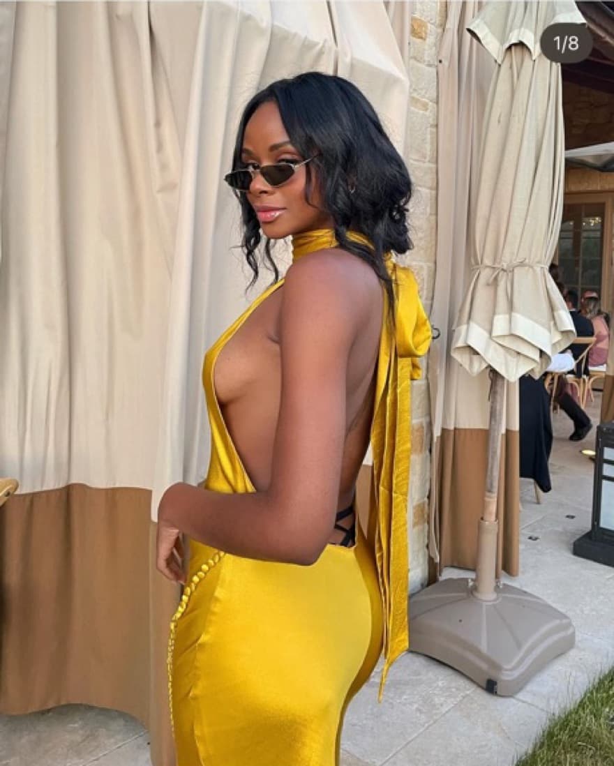 Glamorous Sunset Slit Gown - Image 4