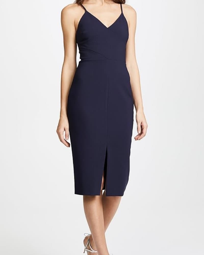 Likely Navy Brooklym Midi Bodycon Dress - Image 1