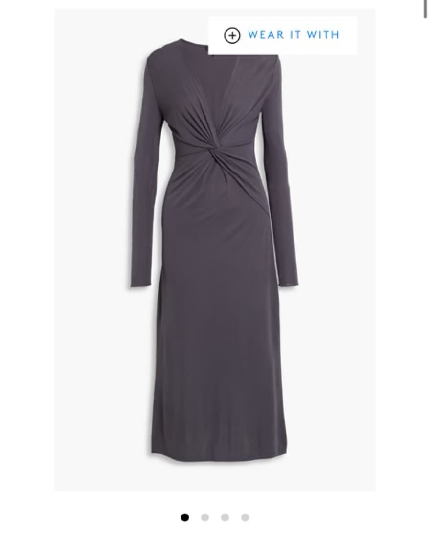 Rag & Bone Twist Tie Grey Dress - Image 4