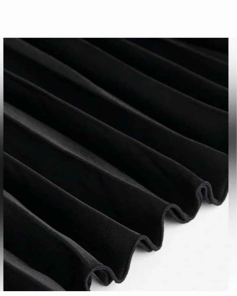Black Pleated Midi Skirt - Image 5