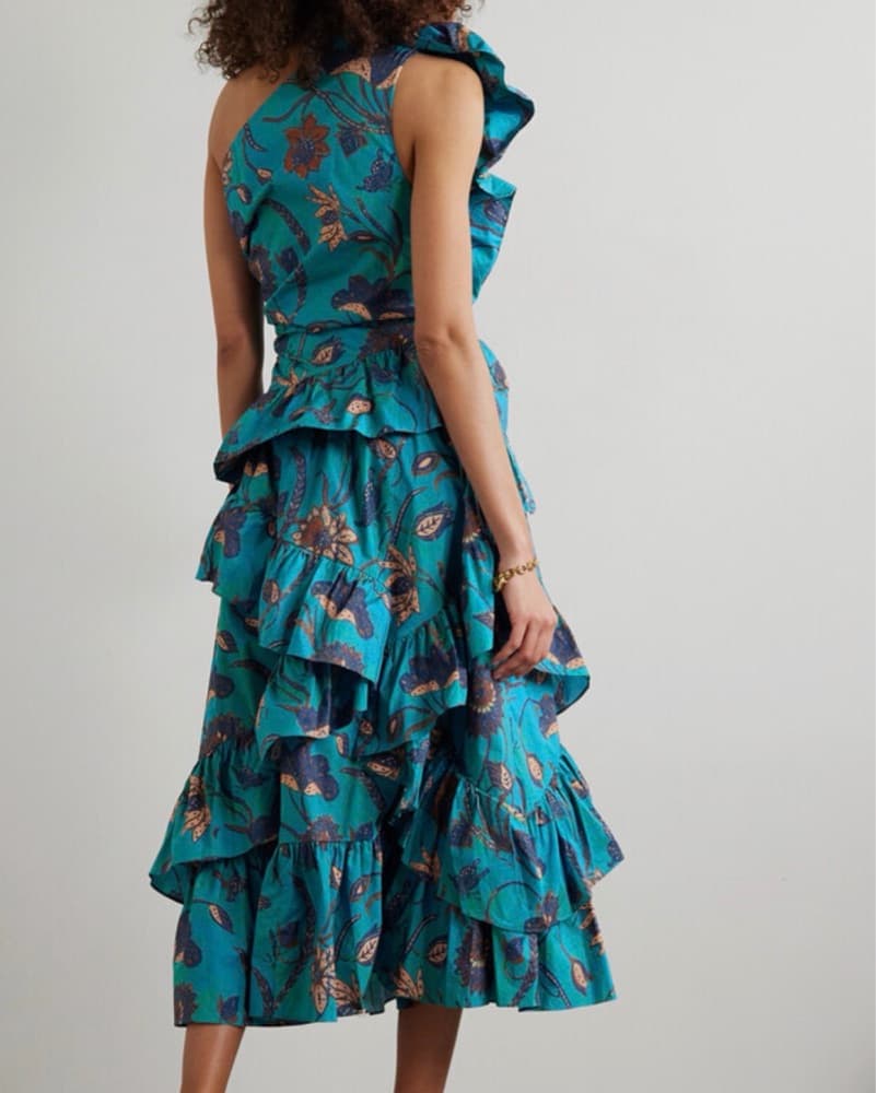 Ondine One-Shoulder Ruffle Dress  - Image 3